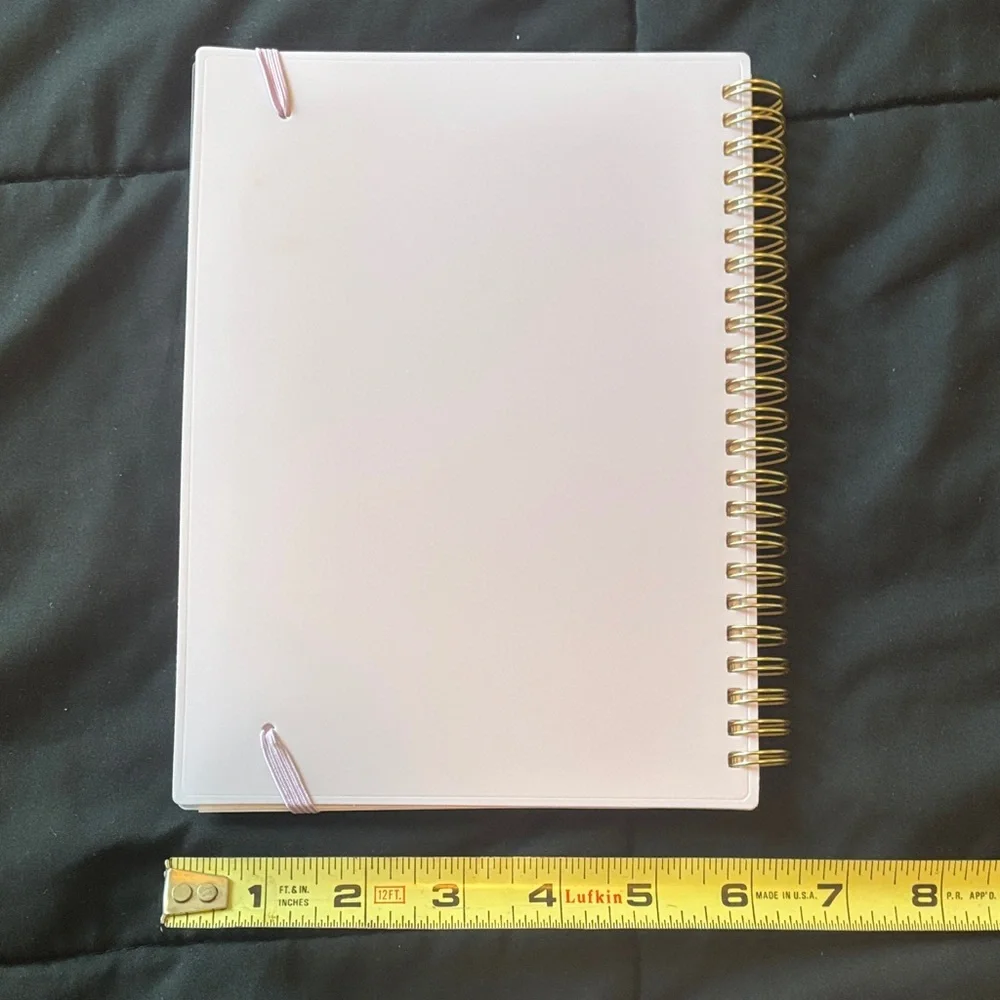 Purple and Gold Spiral Fitness Journal